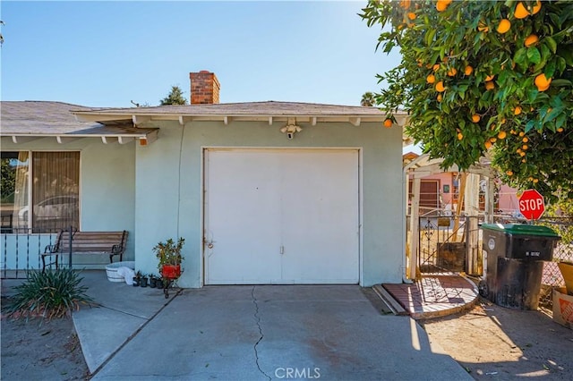 property entrance featuring a garage