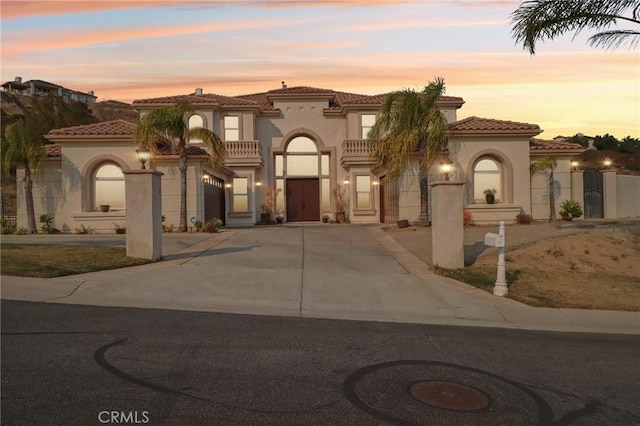 view of mediterranean / spanish house