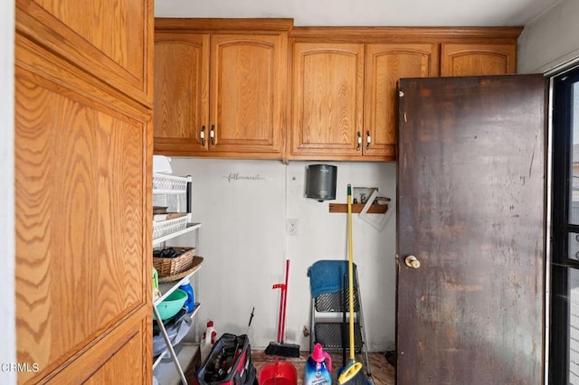 view of clothes washing area