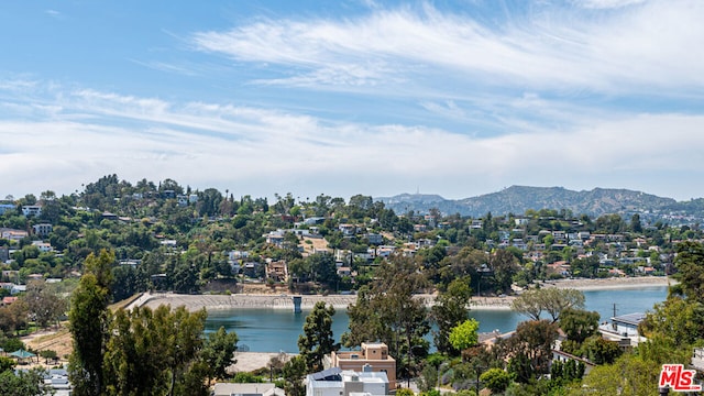 property view of water with a mountain view