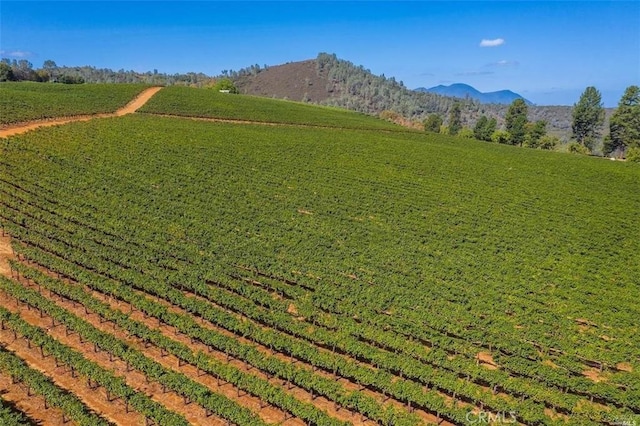 property view of mountains featuring a rural view