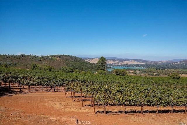 mountain view featuring a rural view