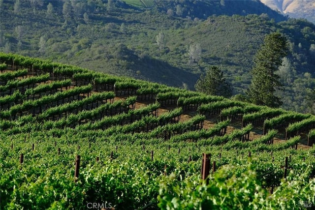 property view of mountains featuring a rural view