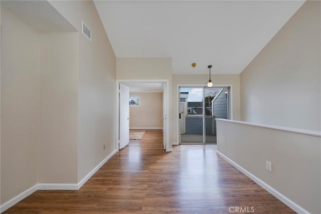 interior space featuring hardwood / wood-style flooring