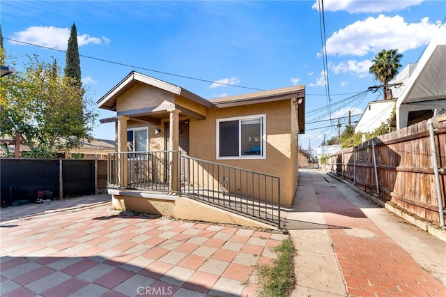 view of bungalow-style home