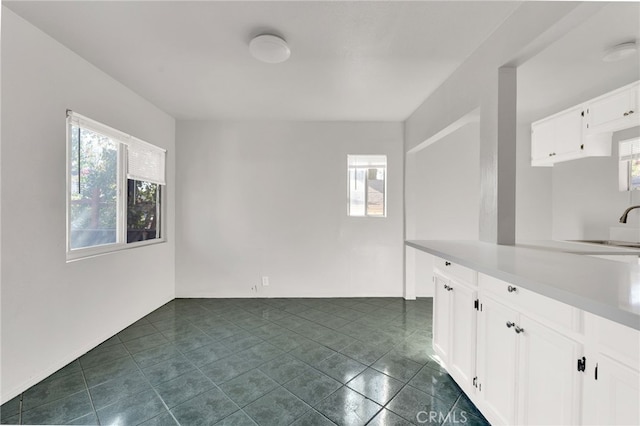 interior space featuring sink