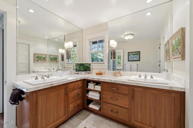 bathroom with vanity