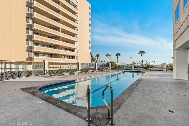 view of pool with a patio