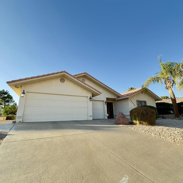 view of front of house featuring a garage