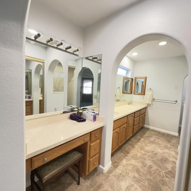 bathroom featuring vanity