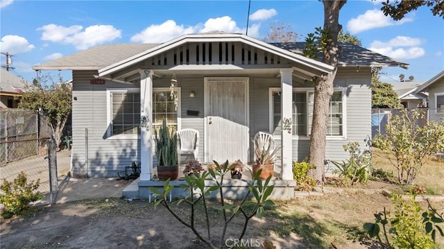 view of bungalow-style home