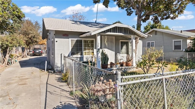 view of bungalow-style home