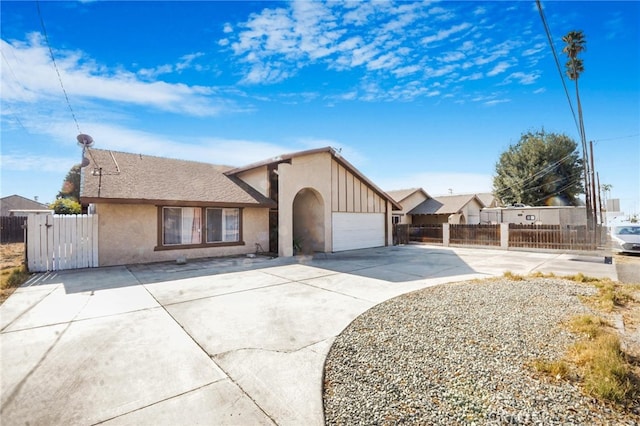 view of front of house featuring a garage