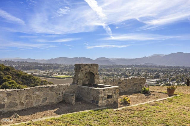 view of mountain feature