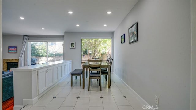 dining room featuring a wealth of natural light