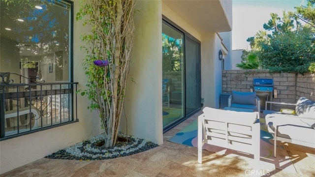 balcony with grilling area