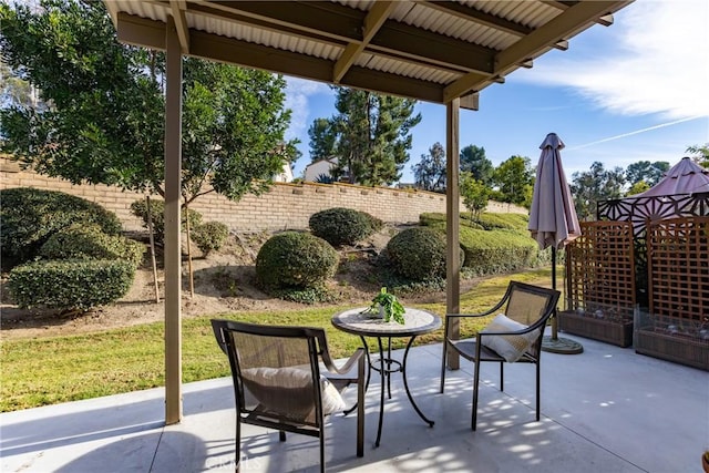 view of patio / terrace