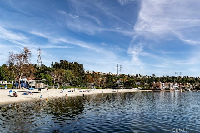 view of water feature