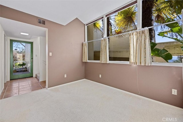 view of carpeted empty room