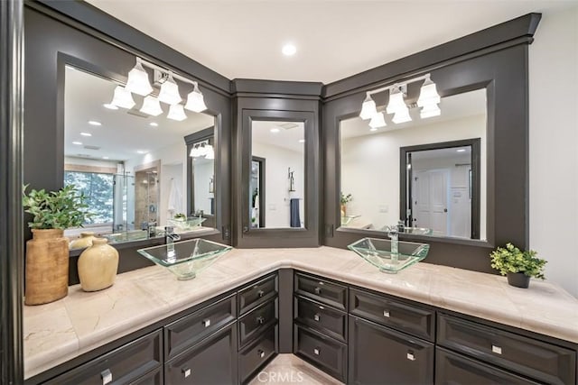 bathroom featuring vanity