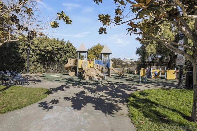 view of jungle gym