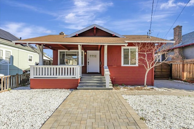 bungalow with a porch