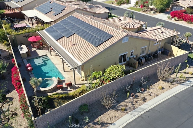 birds eye view of property