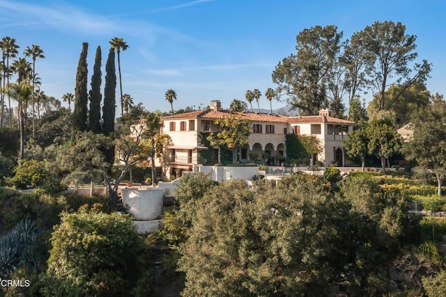 view of rear view of property