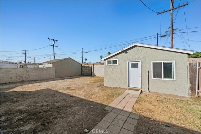 view of rear view of property