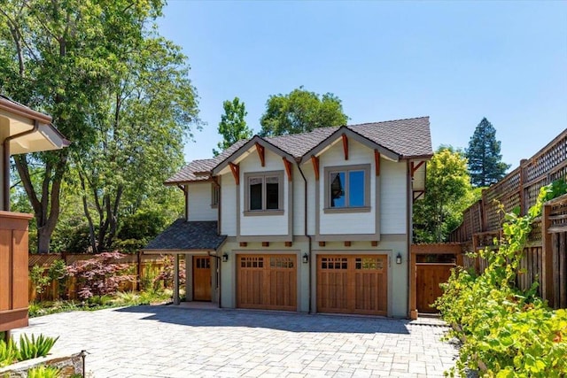 view of front of house featuring a garage