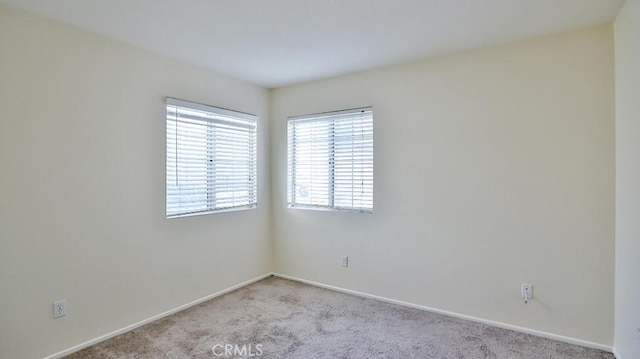 view of carpeted empty room