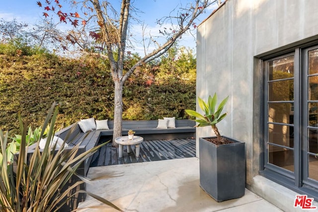 view of patio / terrace featuring outdoor lounge area