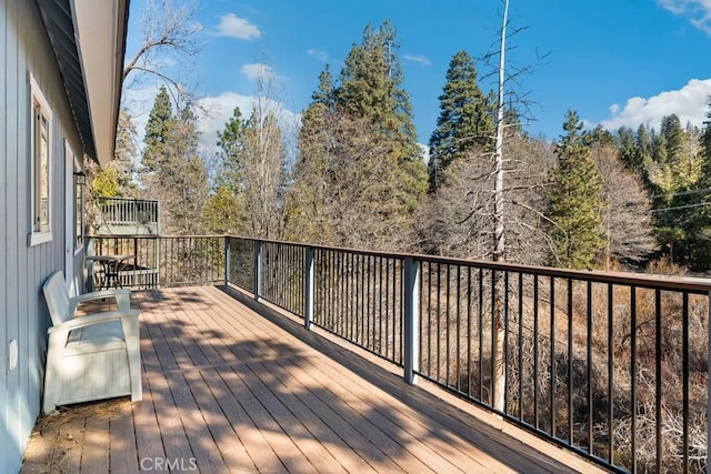 view of wooden terrace