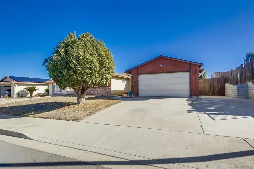 ranch-style house with a garage