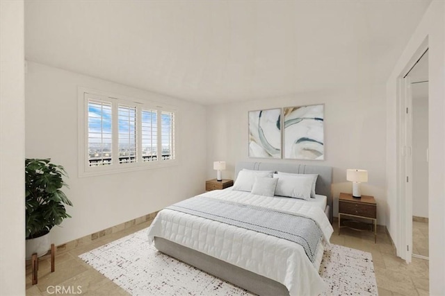 view of tiled bedroom