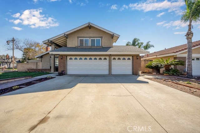 front facade featuring a garage