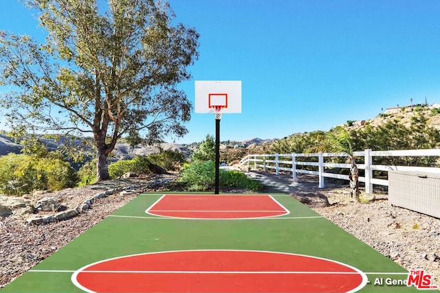 view of basketball court