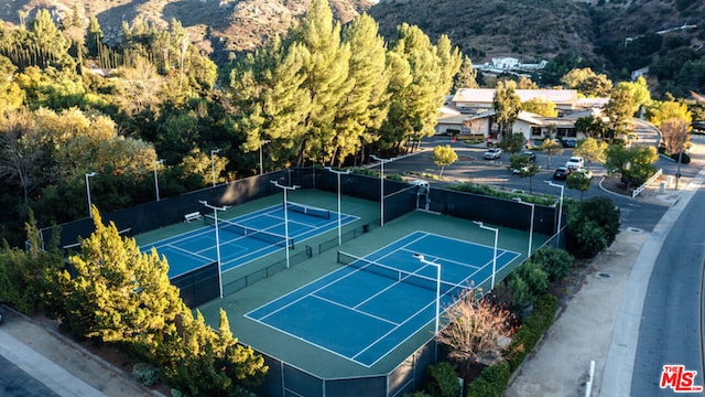 view of tennis court