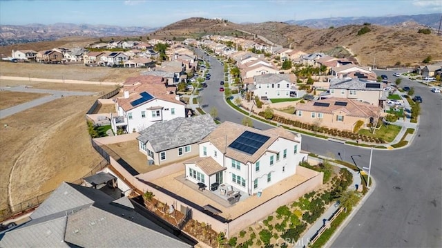 bird's eye view featuring a mountain view