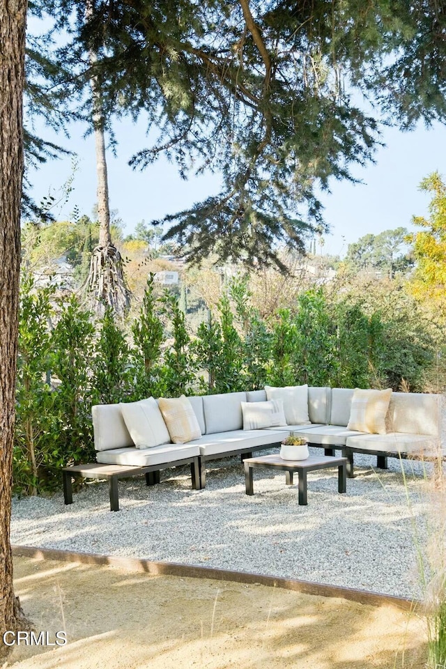 view of patio / terrace with an outdoor hangout area