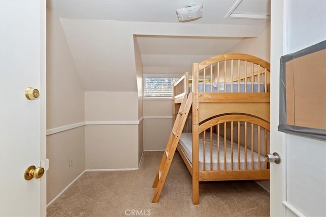 unfurnished bedroom featuring light colored carpet