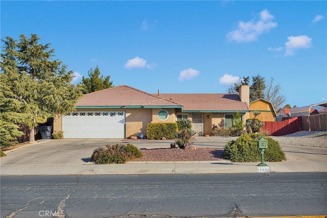 ranch-style house with a garage