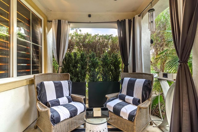 sunroom featuring a healthy amount of sunlight