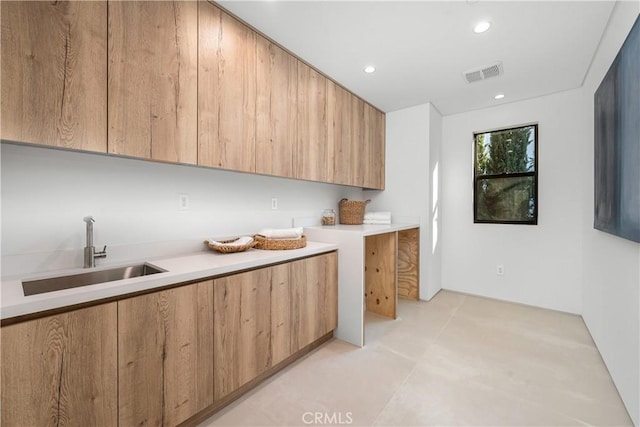 kitchen featuring sink