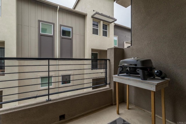 balcony with grilling area