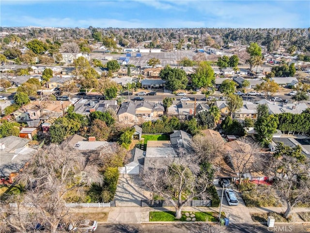 aerial view featuring a residential view