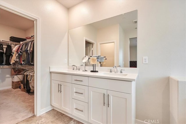 bathroom featuring vanity