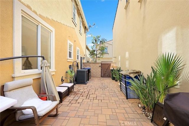 view of patio with cooling unit