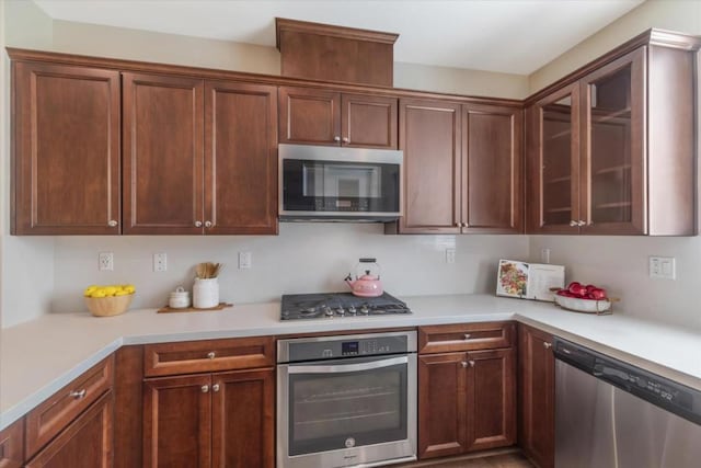 kitchen with stainless steel appliances