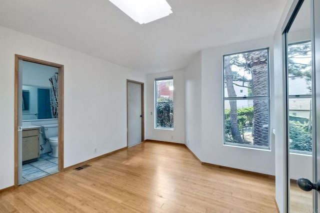 interior space featuring light hardwood / wood-style floors